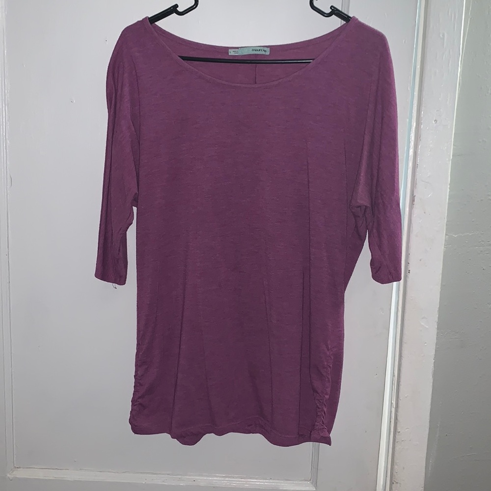 Maurices 3/4 sleeve blouse size large purple
